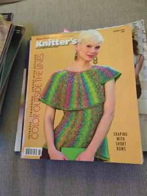 KNITTER'S MAGAZINE Spring 2008 K90 Patterns Fashion Color Stripes Shaping  - Image 1 of 4