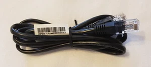 Netzwerkkabel Cat.5E UTP ca. 1,5 Meter schwarz 2 Stecker RJ-45 Rundkabel NEU - Bild 1 von 3