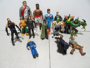 MIXED LOT OF 14 VINTAGE 80'S 90s action Figurine 6 IN DIORAMA tv movies I#19 - Picture 1 of 6
