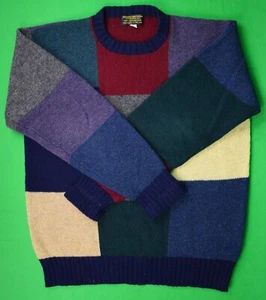 "Brooks Brothers Patch Panel Shetland Crewneck Sweater" Gr. L - Bild 1 von 5