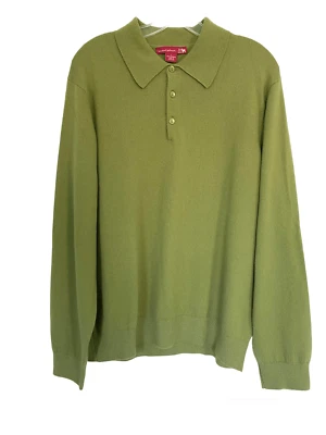 Suéter Hanley Saks Fifth Avenue 100 % cachemir para hombre talla L Foto 1 de 4