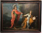 Pompeo Girolamo Batoni (School of) Classical Oil Scene on Canvas circa 1760-1780