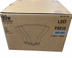 PAR 38 - LED Daylight 90W Indoor/ Outdoor Replacement Bulbs - 4 Pack - Picture 1 of 5