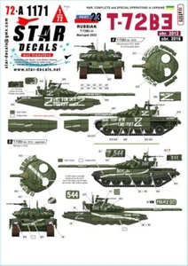 Star Decals 1/72 Russian T-72B3 in Mariupol 2022 - Picture 1 of 2