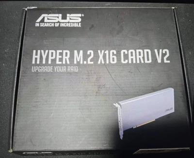 Asus Hyper M.2 X16 Card V2 Scheda Espansione Interfaccia PCIe 3.0 a 4x M.2 NVMe - Immagine 1 di 2