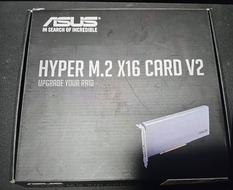 Asus Hyper M.2 X16 Card V2 Scheda Espansione Interfaccia PCIe 3.0 a 4x M.2 NVMe - Immagine 1 di 2