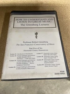 The Great Courses How to Listen to and Understand Great Music Part 5 cassette - Imagen 1 de 4