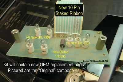 McIntosh MC2205 Ribbon Kit with (4) JKL 7382, (3) JKL 7381, Diotec 1N5395 Diode