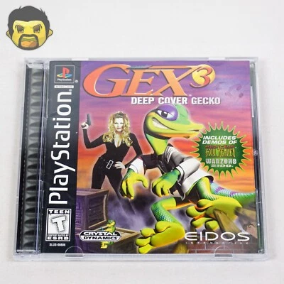 Gex 3 PS1 Deep Cover Gecko PS1 Sony PlayStation 1 1999 Complete with Reg Card - Image 1 of 4