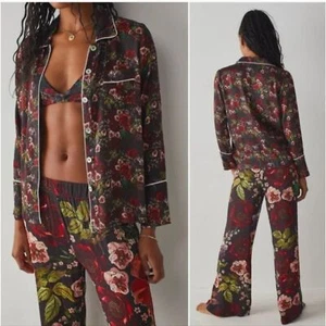 Anthropologie Kilo Brava Floral Sateen Wide Leg Pajama Set XXXL NWT New - Picture 1 of 9