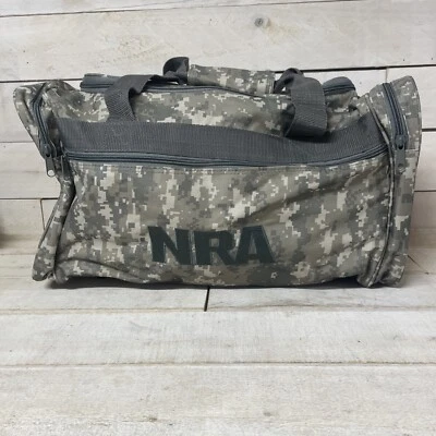 Bolso de mano de lona de fin de semana de lona de camuflaje con logotipo de la NRA envío rápido Foto 1 de 4