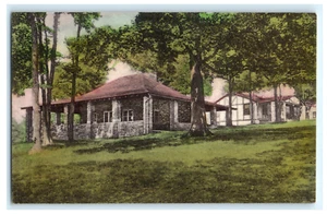 Postkarte VA Harrisonburg Massanetta Springs Bibelkonferenzen Lupton Wilson Bldg - Bild 1 von 2