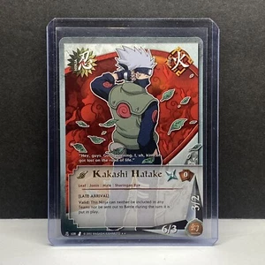 Naruto Card 2002 Gold Holo Foil Rare Kakashi Hatake 109 Hayate Gekko 100 NM/MINT - Picture 1 of 2