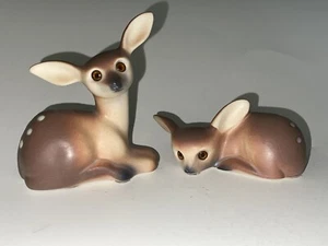 Vintage Roselane California Wunderkerze Reh und Rehkitz liegend - Bild 1 von 12