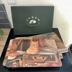 LBC A6 JASON TISCHSETS BREIT 4 HOLZ TISCHSET KATZEN KATZE KINGDOM D6692 - Bild 1 von 9