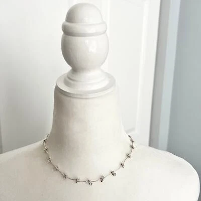 Collar De Colección Monet Estrás Tachonado Plata Estación Delicado Elegante Collar Foto 1 de 4