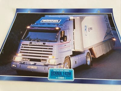 Scania 143M Streamline 1990 Trattore Cabina Avanzata Carta Passione Camion Atlas - Immagine 1 di 2