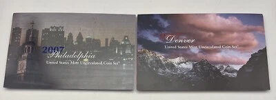 2007 Philadelphia And Denver Mint Uncirculated Coin Sets  - Image 1 of 4