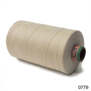 Amann 100% Polyester Core-Spun Sewing Thread Sabac 80 1000M Color 0779 Cream - Picture 1 of 2
