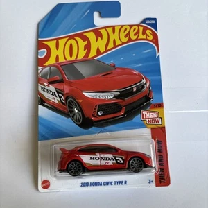 2025 Hot Wheels 2018 Honda Civic Type R THEN AND NOW 3/10, 123/250 - Picture 1 of 3