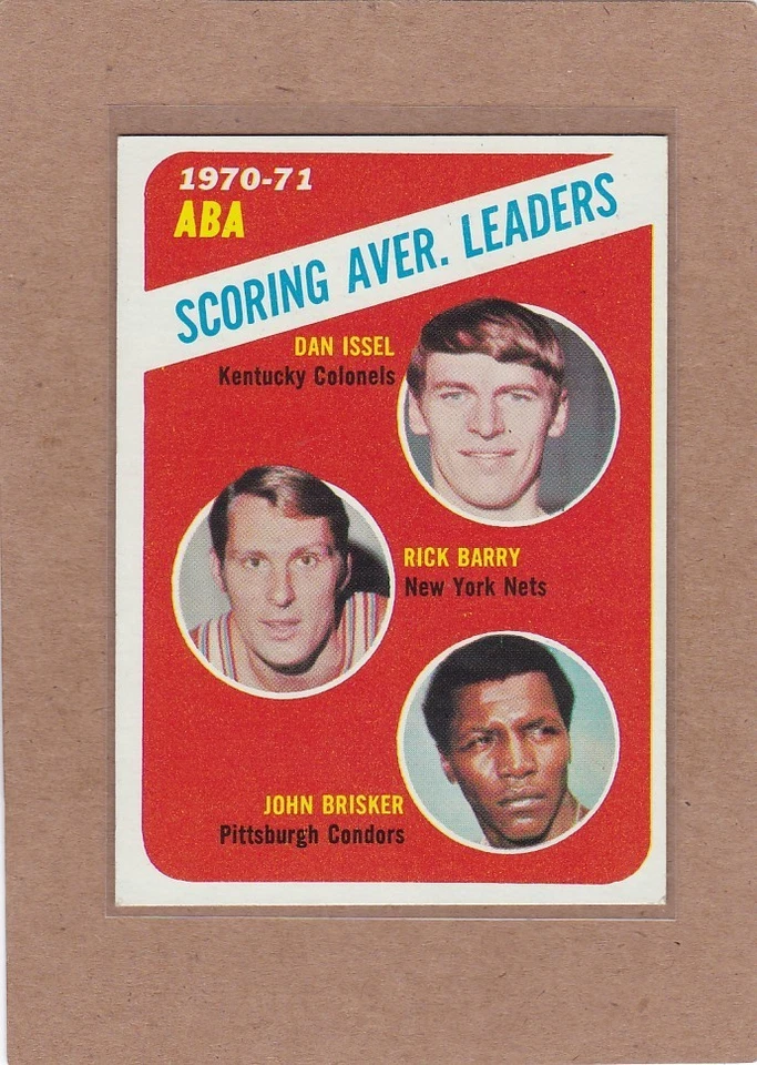 1971-72 Topps baloncesto ABA líderes anotadores #147 Rick Barry Ex+ *A42594 Foto 1 de 1