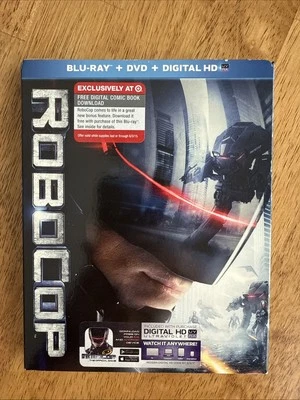 Robocop (Blu-ray + DVD + Digital HD, 2014) Target Excl. w/ Slipcover - Brand New - Image 1 of 4