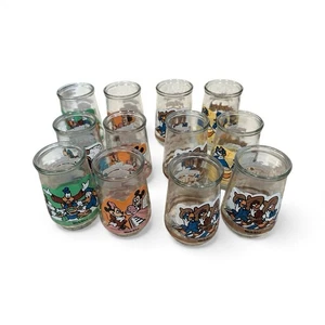 Lote De Colección De 12 Tarros De Gelatina Welch's Vidrio Disney 10oz Con Caja Goofy Mickey Duck - Imagen 1 de 10