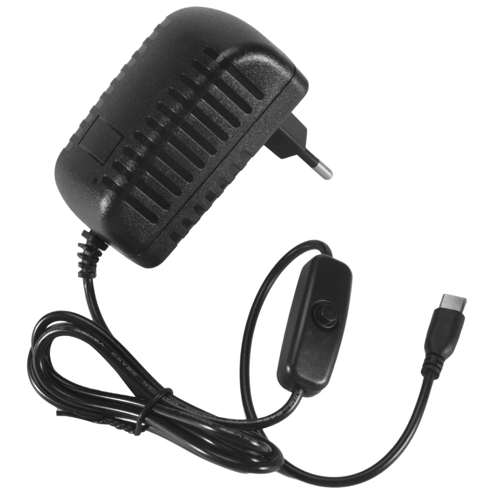 1X(per  4B Alimentatore 5V 3A Tipo-C Alimentatore con Interruttore sopra / 6694 - Immagine 1 di 1