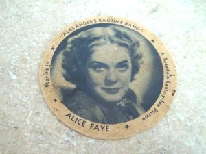 Alice Faye "Alexander's Ragtime Band" Swift's Eisdeckel 2,5" - Bild 1 von 2