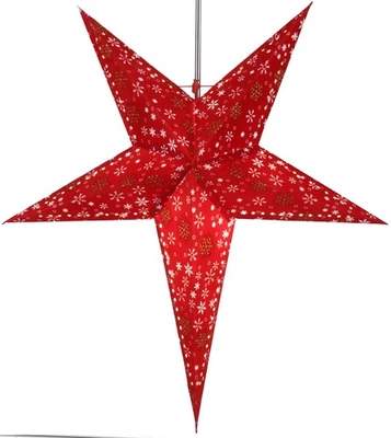 Faltbarer Advents Leucht Papierstern, Weihnachtsstern 60 cm - Snowflora - Bild 1 von 4