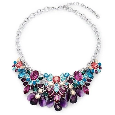 Collar Babero Swarovski Cardinal Multicolor Cristal Rodio 5113430 Foto 1 de 3