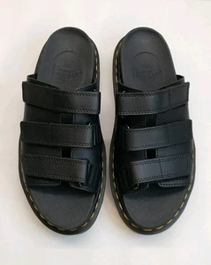 Sandalias Dr. Martens para mujer Raine Slide negras triple correa ligeras cómodas talla 8 - Imagen 1 de 15