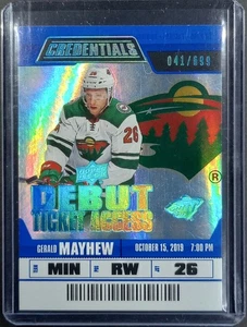 2019-20 Upper Deck Credentials Debut Ticket Access Gerald Mayhew #115 /699 RC - Picture 1 of 3