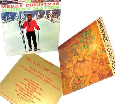 VINTAGE CHRISTMAS LP LOT/Mathis/Schwarzkopf/Streisand/Faith/Tony Bennett/Mormon - Image 1 of 4