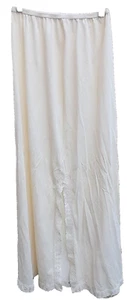 Vintage 60s 70s Shadowline Half Slip Long Ivory Nylon Lace Size S Elastic Waist - Picture 1 of 10