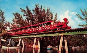 Ft. Lauderdale, Florida Postkarte HP Huntington Railroad Birch Park PM 1970 D9 - Bild 1 von 2