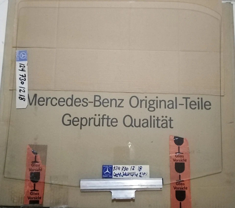 MERCEDES-BENZ 300E W124 1985-1992 ~ CRISTAL VENTANA PUERTA TRASERA DERECHA ~ A1247301218 Foto 1 de 1