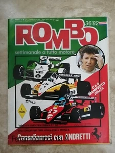 RIVISTA ROMBO 1982/36 ANDRETTI SCHEDE MACCHINE F.1 GUIDA GP MONZA E POSTER(MOT5) - Imagen 1 de 1