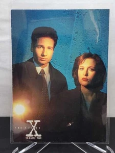 1996 Topps: THE X FILES - Season Two promo card #P2 Mulder Scully - Picture 1 of 2