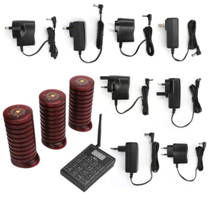 Wireless Queuing Paging System+10/20/30 Coaster Pagers SU-680 Restaurant Cafe - Afbeelding 1 van 15