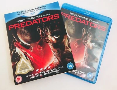'PREDATORS' BLU-RAY PLUS DVD 2 DISC CARD SLIP COVER ROBERT RODRIGUEZ - Image 1 of 4