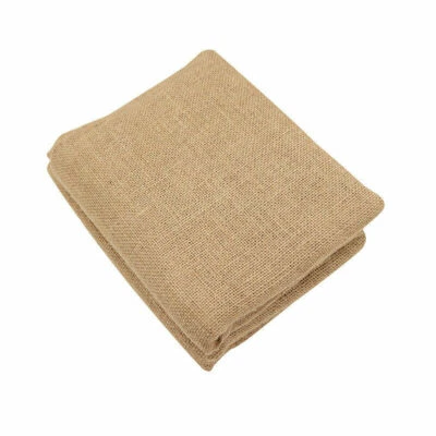 158X100CM Burlap Fabric DIY Craft Jute Sack Cloth Tablecloth Home Decor Costume - Image 1 of 4