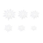  50 Pcs Christmas Party Decoration Snowflake Decorations Pnadora Charms