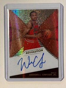 2018-19 Panini Revolution Rookie On Card Auto Wendell Carter Jr #RA-WCJ - Picture 1 of 2