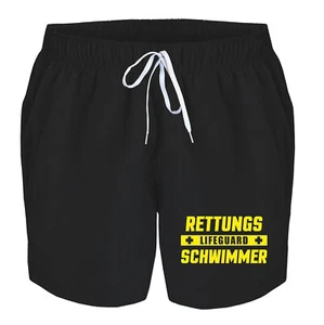 Badehose Herren Lifeguard Rettungsschwimmer Druck Badeshorts Männer Schwimmhose - Bild 1 von 31