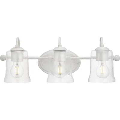 PROGRESS LIGHTING Bisset 22" 3-Light Dimmable White Farmhouse Vanity Light -NEW! - Image 1 of 4