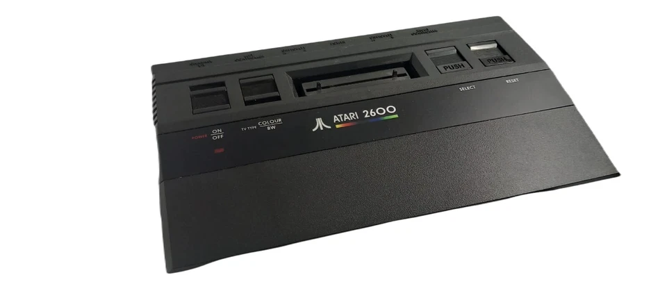 Atari Junior Jr 2600 Vader Black Strip Console RARE ex. cond. PLUS KANGAROO CART - Image 1 of 4