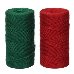 Tenn Well 3Ply Jute Twine, 328 Feet x 2 Rolls Thick Jute String Rope for Gardeni - Picture 1 of 8