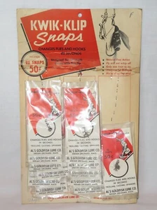 Vintage Al's Goldfish Lure Co.  Kwik Klip Snaps Store Display - RARE - Picture 1 of 8