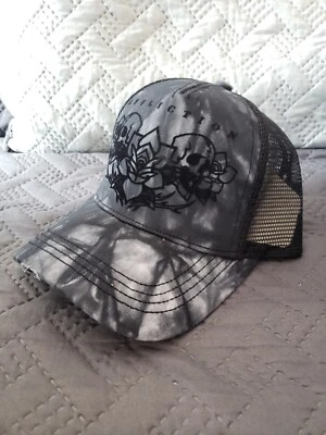 Affliction Women's Black Trucker Hat, NWT - Image 1 of 2